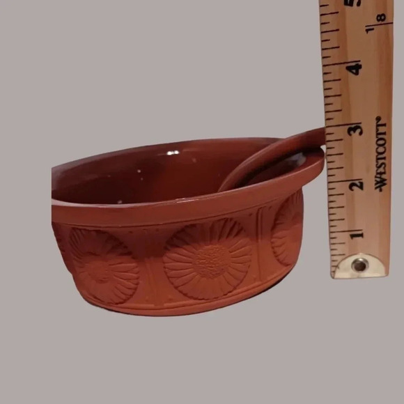Terracota sunflowers salsa bowl - Picture 5 of 5